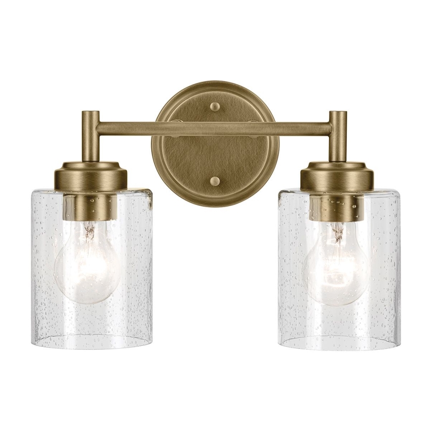 Kichler - Kinkiet WINSLOW 2xE27/60W/230V mosiądz