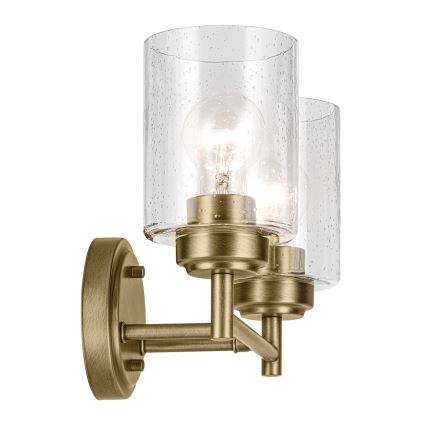 Kichler - Kinkiet WINSLOW 2xE27/60W/230V mosiądz