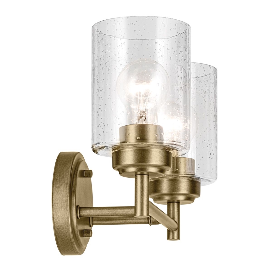 Kichler - Kinkiet WINSLOW 2xE27/60W/230V mosiądz