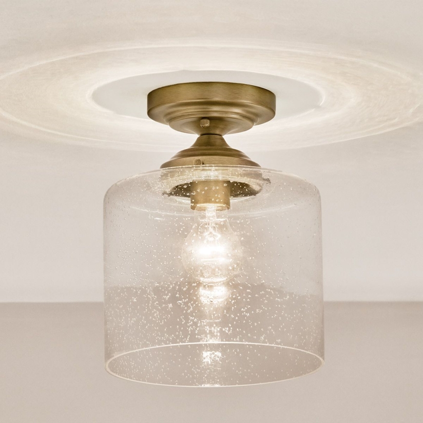 Kichler - Plafon WINSLOW 1xE27/60W/230V śr. 21,6 cm mosiądz