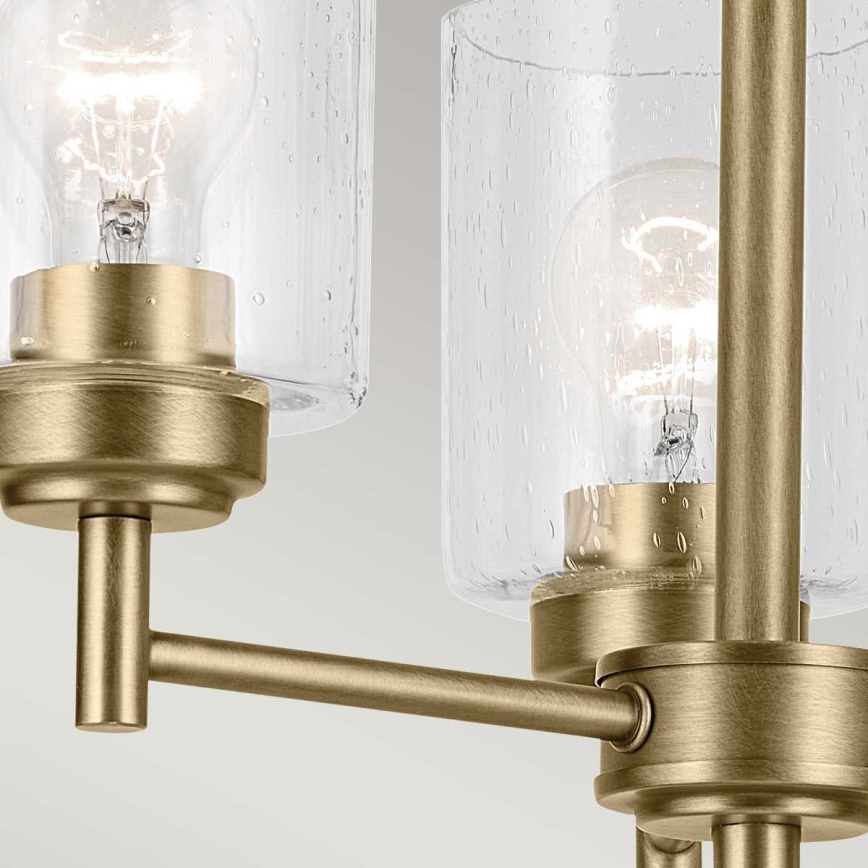Kichler - Żyrandol na łańcuchu WINSLOW 3xE27/60W/230V śr. 45,8 cm mosiądz