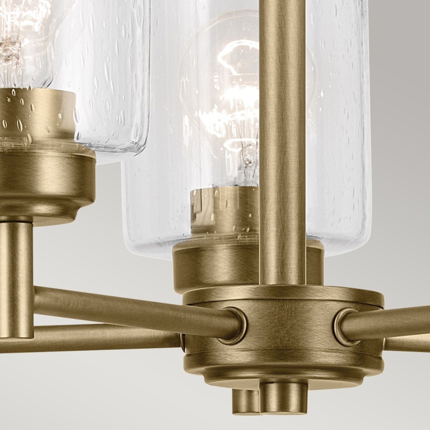Kichler - Żyrandol na łańcuchu WINSLOW 5xE27/60W/230V śr. 50,2 cm mosiądz