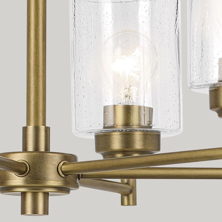 Kichler - Żyrandol na łańcuchu WINSLOW 6xE27/60W/230V śr. 66 cm mosiądz