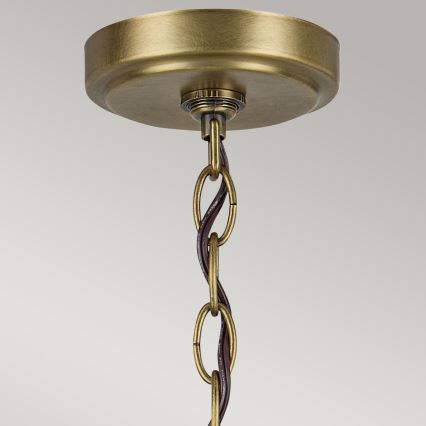 Kichler - Żyrandol na łańcuchu WINSLOW 6xE27/60W/230V śr. 66 cm mosiądz