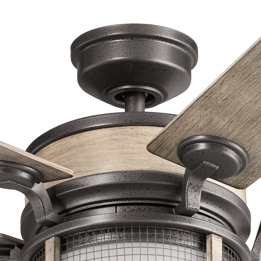 Kichler - LED regulowany wentylator sufitowy AHRENDALE LED/10W/230V IP44 + pilot zdalnego sterowania