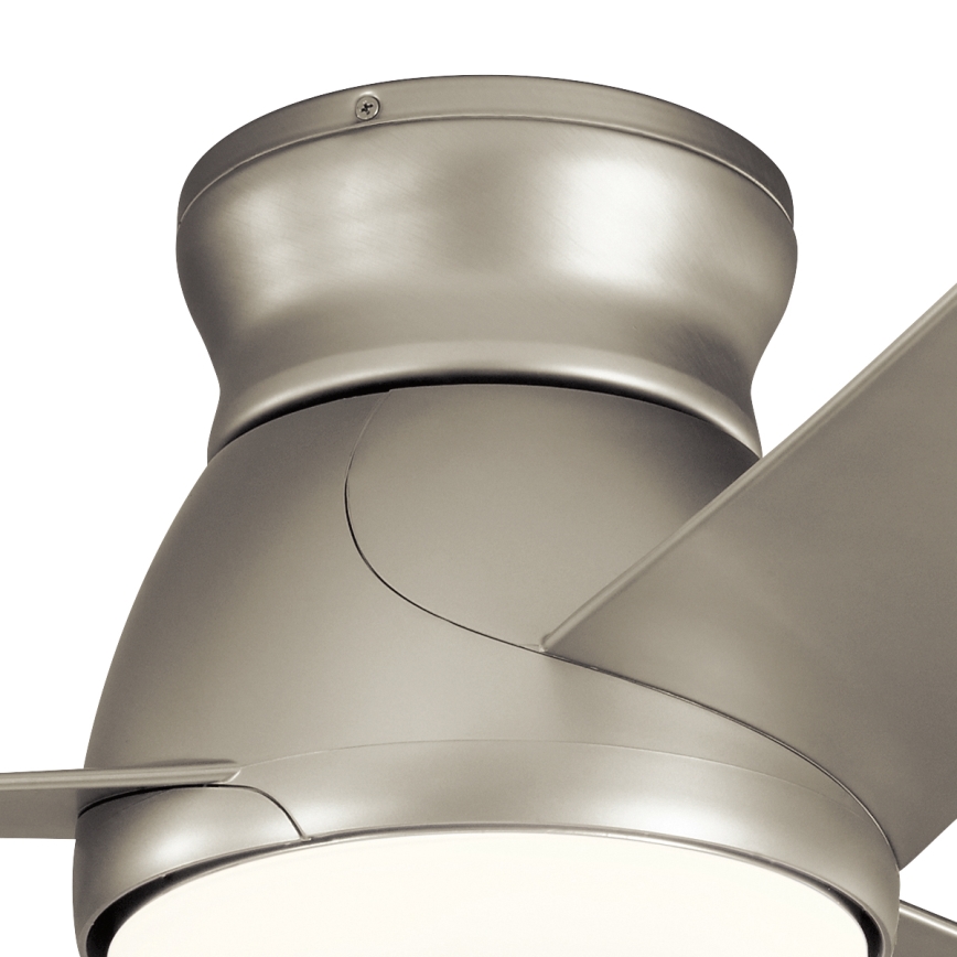 Kichler - LED Ściemnialny wentylator sufitowy ERIS LED/10W/230V matowy chrom IP44 + zdalne sterowanie