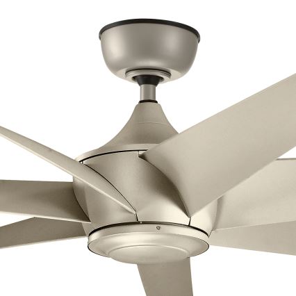 Kichler - Wentylator sufitowy LEHR IP44 + pilot zdalnego sterowania