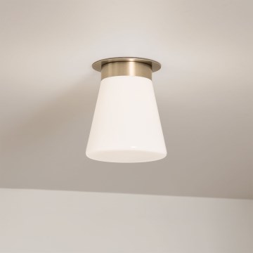 Kichler - Lampa sufitowa ALBERS 1xE27/40W/230V śr. 21,6 cm brązowa