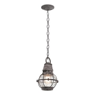 Kichler - Lampa wisząca zewnętrzna na łańcuchu BRIDGE POINT 1xE27/60W/230V IP44