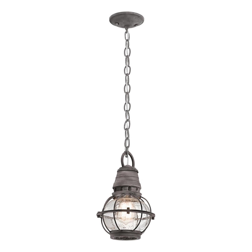 Kichler - Lampa wisząca zewnętrzna na łańcuchu BRIDGE POINT 1xE27/60W/230V IP44