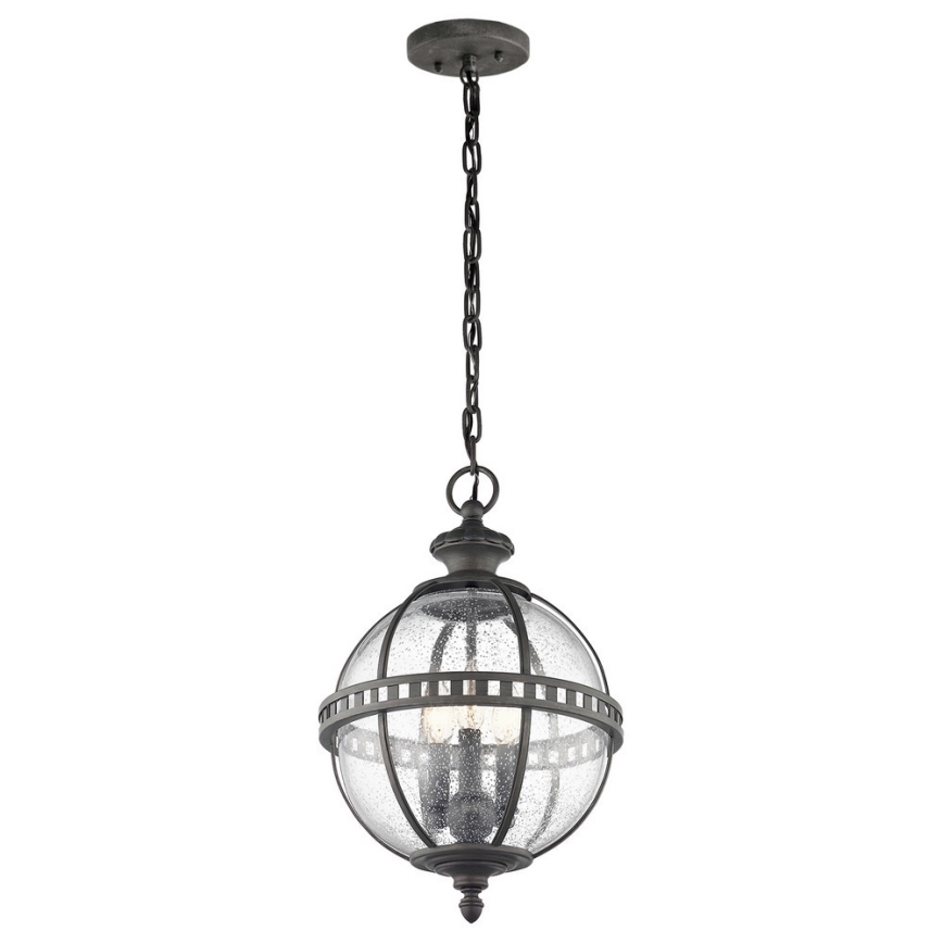 Kichler - Lampa wisząca zewnętrzna na łańcuchu HALLERON 3xE14/60W/230V IP44