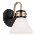 Kichler - LED Kinkiet łazienkowy FARUM 1xG9/3W/230V IP44 czarny/mosiądz