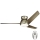 Kichler - LED regulowany wentylator sufitowy ERIS LED/10W/230V matowy chrom IP44 + pilot do zdalnego sterowania