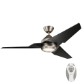 Kichler - LED regulowany wentylator sufitowy JADE LED/18W/230V czarny + pilot do zdalnego sterowania