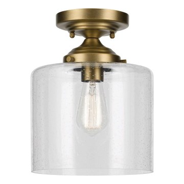 Kichler - Plafon WINSLOW 1xE27/60W/230V śr. 21,6 cm mosiądz