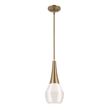 Kichler - Żyrandol na drążku DEELA 1xE27/60W/230V śr. 17,8 cm mosiądz