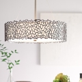 Kichler - Żyrandol na drążku SILVER CORAL 3xE27/100W/230V matowy chrom