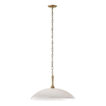 Kichler - Żyrandol na łańcuchu DELAROSA 1xE27/60W/230V biały/mosiądz