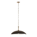 Kichler - Żyrandol na łańcuchu DELAROSA 1xE27/60W/230V czarny/mosiądz