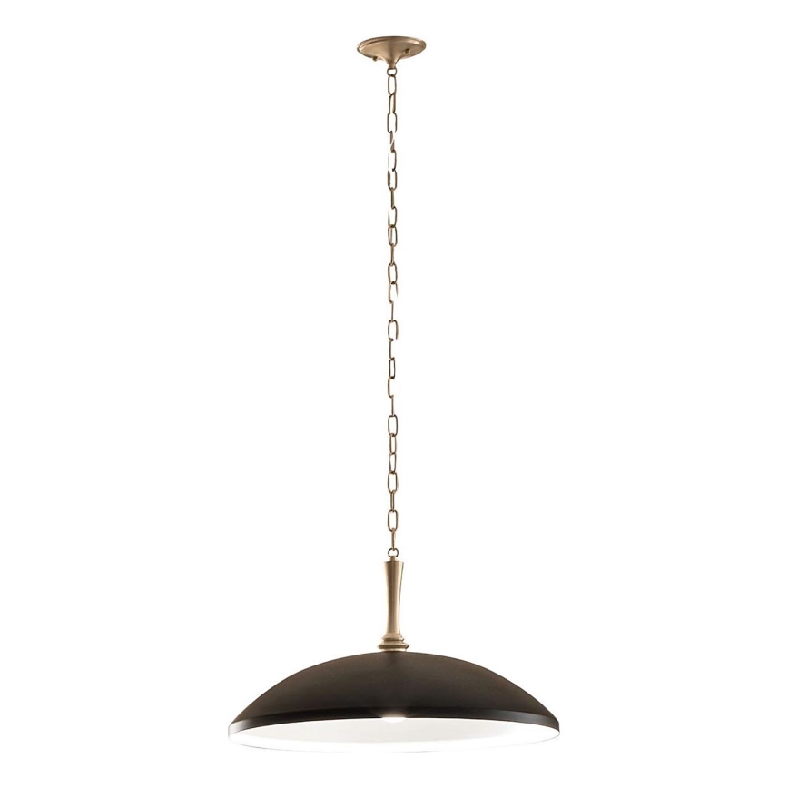 Kichler - Żyrandol na łańcuchu DELAROSA 1xE27/60W/230V czarny/mosiądz