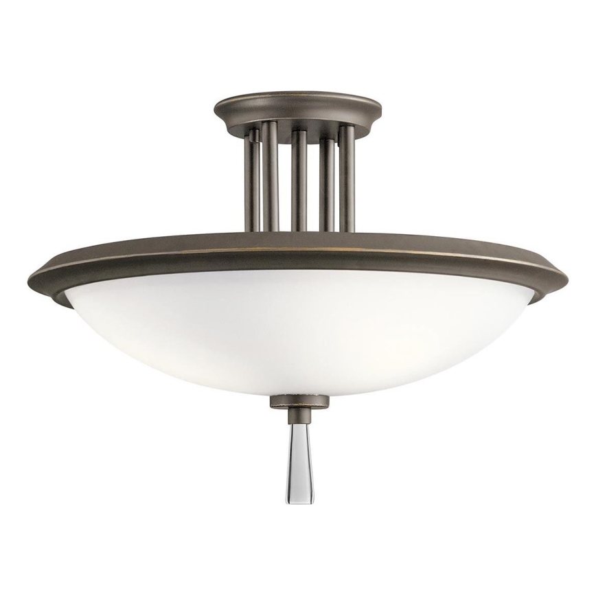 Kichler - Żyrandol natynkowy DREYFUS 3xE27/60W/230V brąz