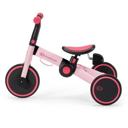 KINDERKRAFT - Dziecięcy rowerek biegowy 3w1 4TRIKE różowy