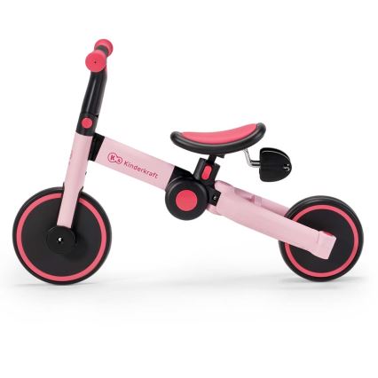 KINDERKRAFT - Dziecięcy rowerek biegowy 3w1 4TRIKE różowy