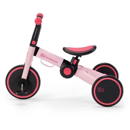 KINDERKRAFT - Dziecięcy rowerek biegowy 3w1 4TRIKE różowy