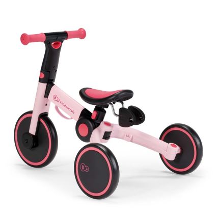 KINDERKRAFT - Dziecięcy rowerek biegowy 3w1 4TRIKE różowy