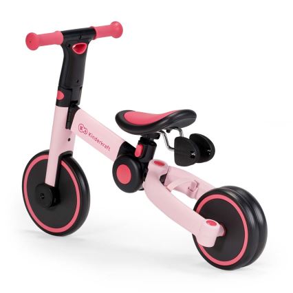 KINDERKRAFT - Dziecięcy rowerek biegowy 3w1 4TRIKE różowy