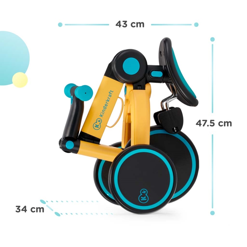 KINDERKRAFT - Dziecięcy rowerek biegowy 3w1 4TRIKE różowy