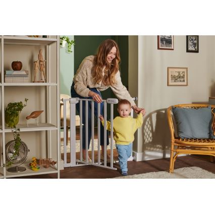 KINDERKRAFT - Bariera bezpieczeństwa LOCK&GO 75-103 cm biały