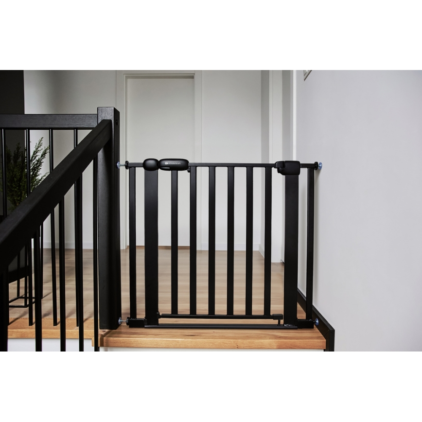 KINDERKRAFT - Bariera bezpieczeństwa LOCK&GO 75-103 cm czarny