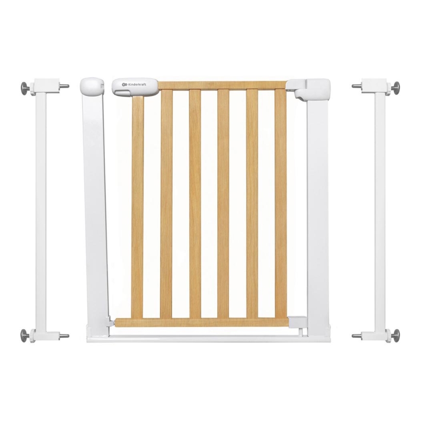 KINDERKRAFT - Bariera bezpieczeństwa LOCK&GO 75-103 cm sosna