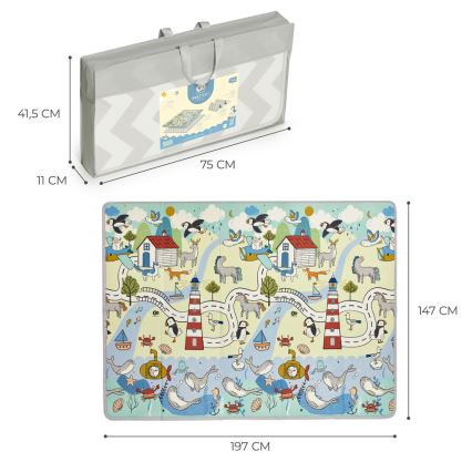 KINDERKRAFT - Dziecięca mata do zabawy MATTY 2