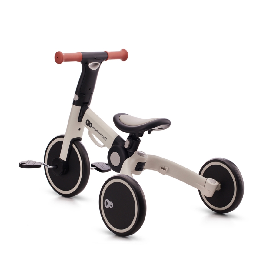 KINDERKRAFT - Dziecięcy rowerek do pchania 3w1 4TRIKE szary