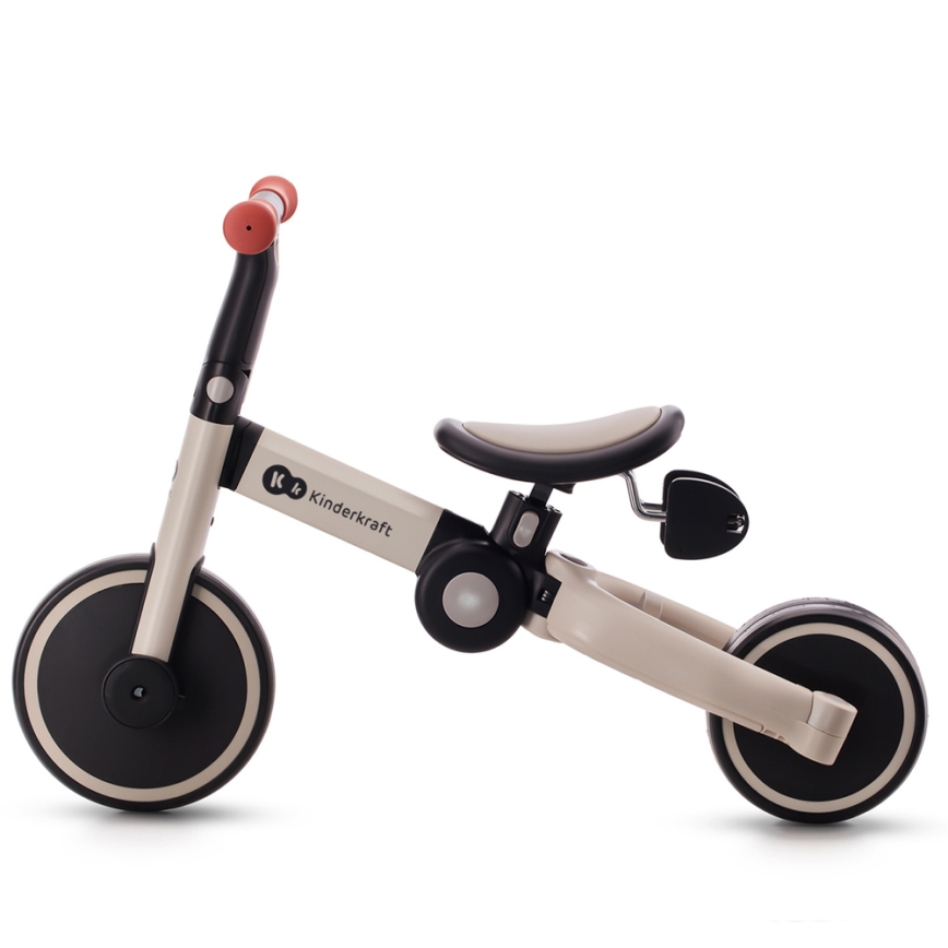 KINDERKRAFT - Dziecięcy rowerek do pchania 3w1 4TRIKE szary
