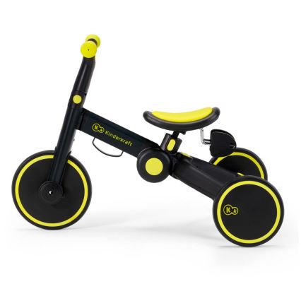 KINDERKRAFT - Dziecięcy rowerek do pchania 3w1 4TRIKE żółty/czarny