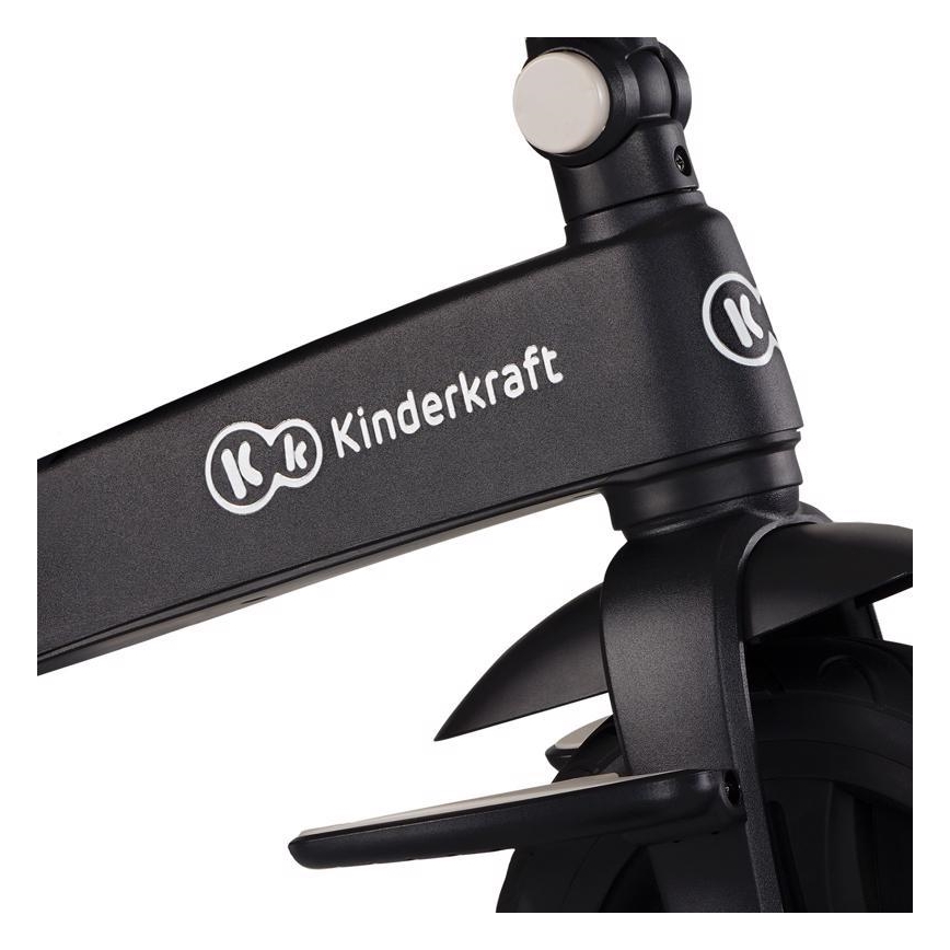 KINDERKRAFT - Dziecięcy rowerek trójkołowy 5w1 EASYTWIST beż/czarny
