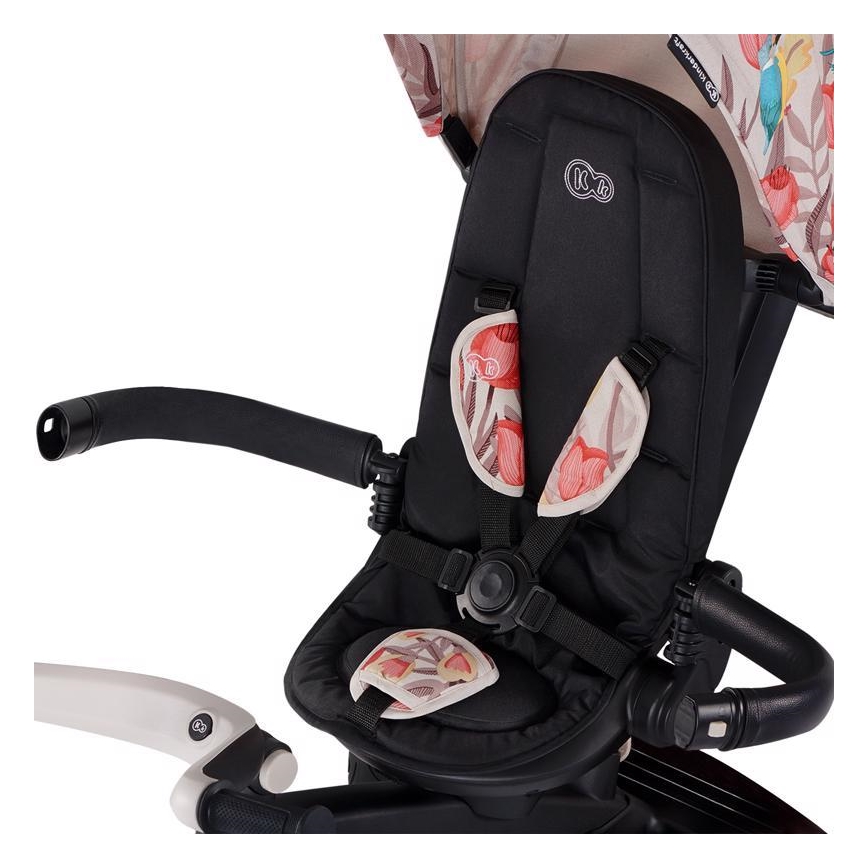 KINDERKRAFT - Dziecięcy rowerek trójkołowy 5w1 EASYTWIST beż/czarny