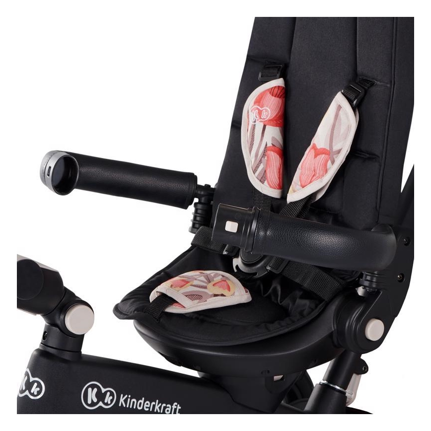 KINDERKRAFT - Dziecięcy rowerek trójkołowy 5w1 EASYTWIST beż/czarny
