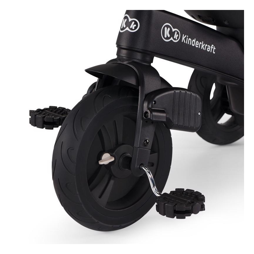 KINDERKRAFT - Dziecięcy rowerek trójkołowy 5w1 EASYTWIST beż/czarny