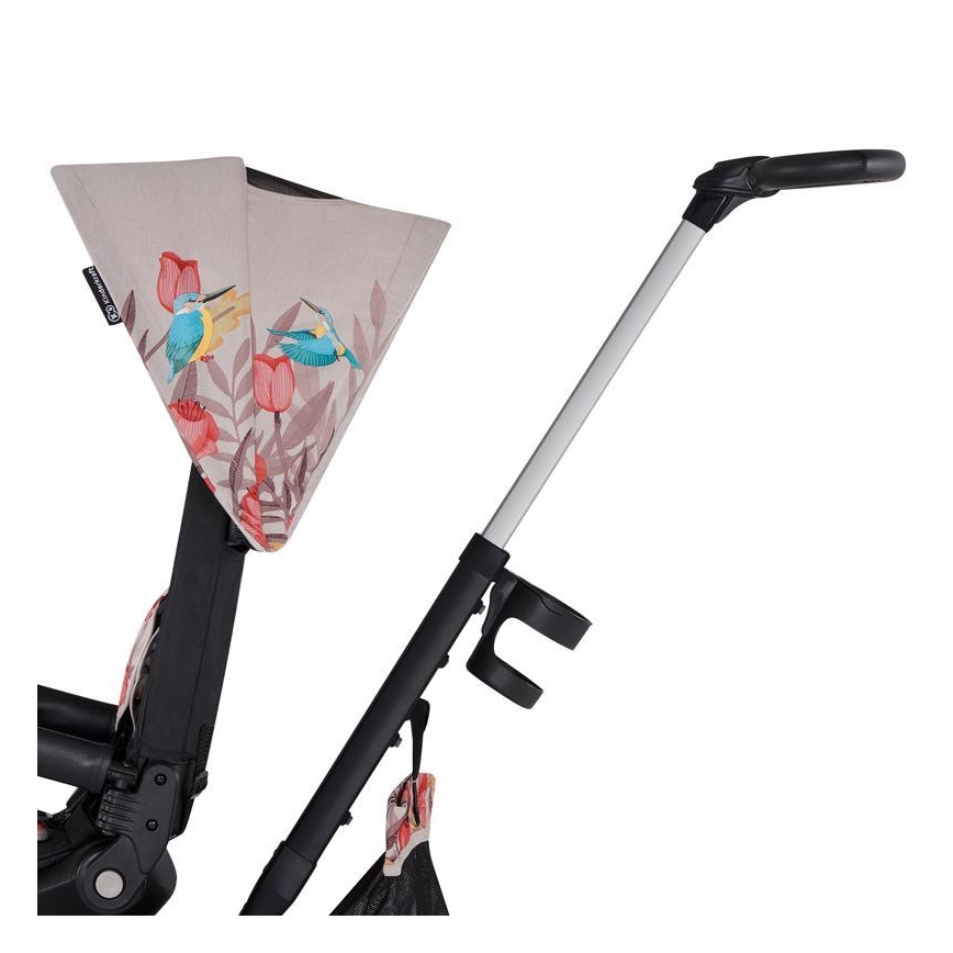 KINDERKRAFT - Dziecięcy rowerek trójkołowy 5w1 EASYTWIST beż/czarny