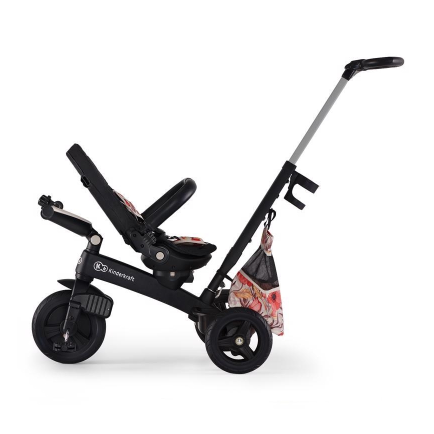 KINDERKRAFT - Dziecięcy rowerek trójkołowy 5w1 EASYTWIST beż/czarny
