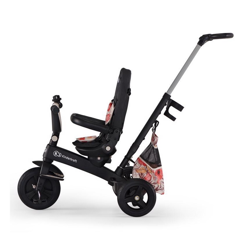 KINDERKRAFT - Dziecięcy rowerek trójkołowy 5w1 EASYTWIST beż/czarny