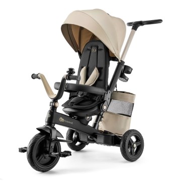 KINDERKRAFT - Dziecięcy trójkołowiec 5w1 EASYTWIST beżowy