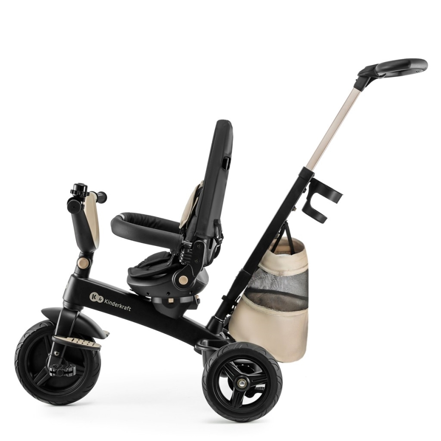 KINDERKRAFT - Dziecięcy trójkołowiec 5w1 EASYTWIST beżowy