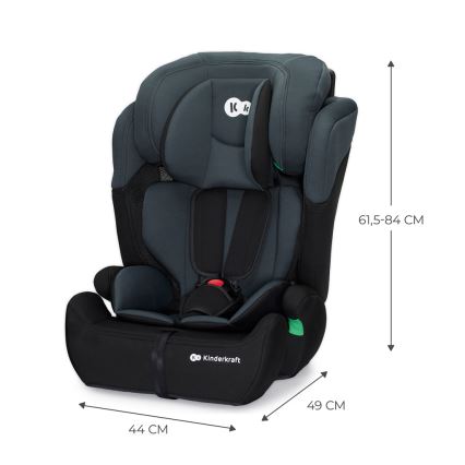 KINDERKRAFT - Fotelik samochodowy COMFORT UP i-Size (76-150 cm) ciemnoszary