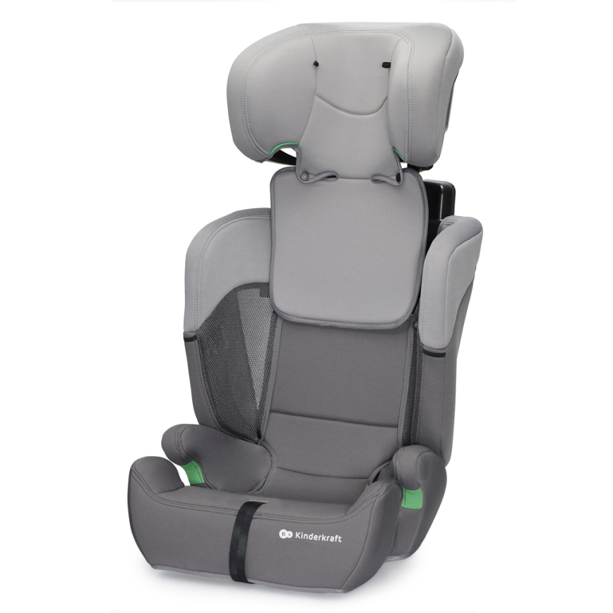 KINDERKRAFT - Fotelik samochodowy COMFORT UP i-Size (76-150 cm) jasnoszary