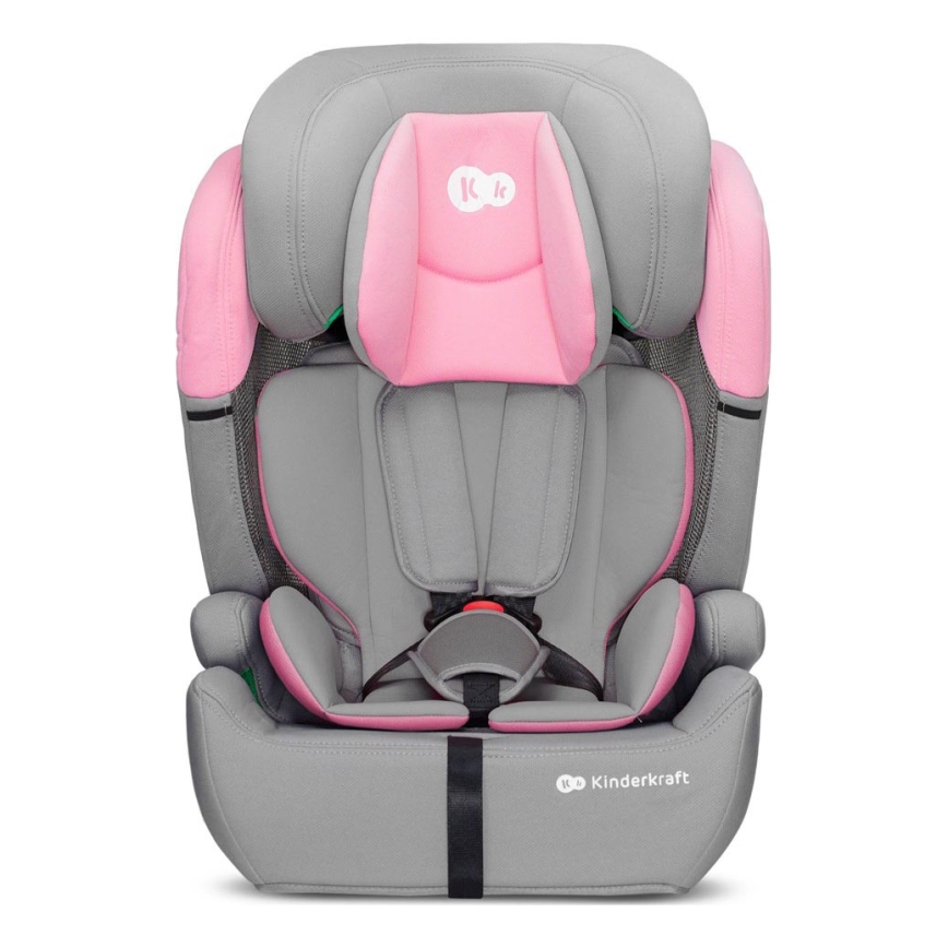 KINDERKRAFT - Fotelik samochodowy COMFORT UP i-Size (76-150 cm) szary/różowy